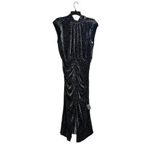 Ramy Brook Silk Leopard Ruched Midi Dress 8